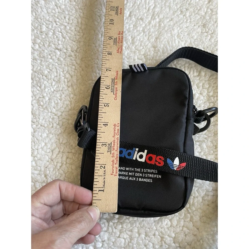 Black Adidas Shoulder Bag Sacoche Tricolor